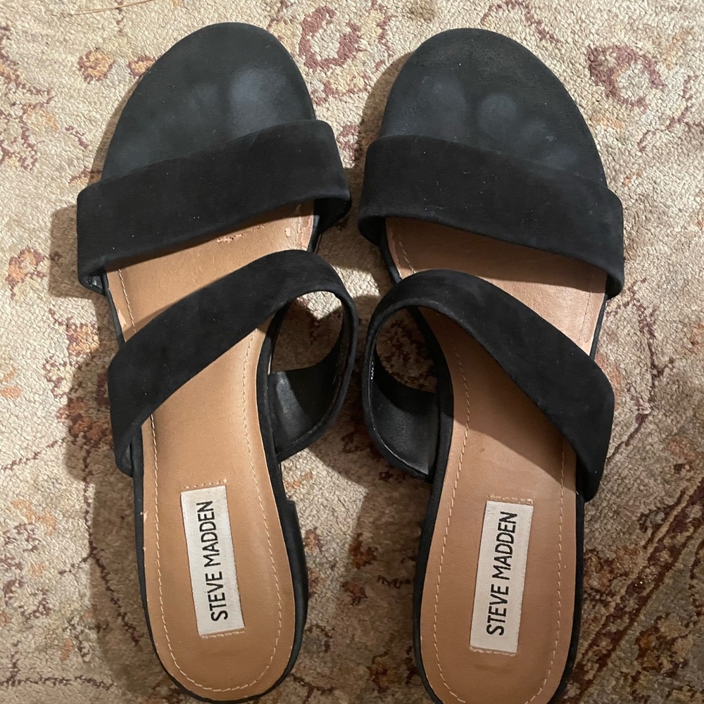 Steve Madden Black Women's Sandals
